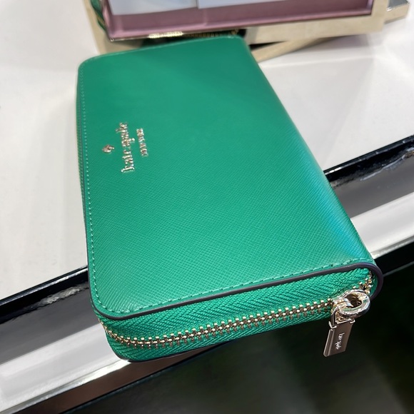 Kate Spade Staci Large Continental Wallet 
Green Bean - Picture 8 of 16